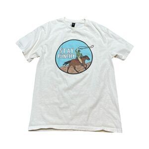 Punchy Western Rodeo T-Shirt Cream Size Medium